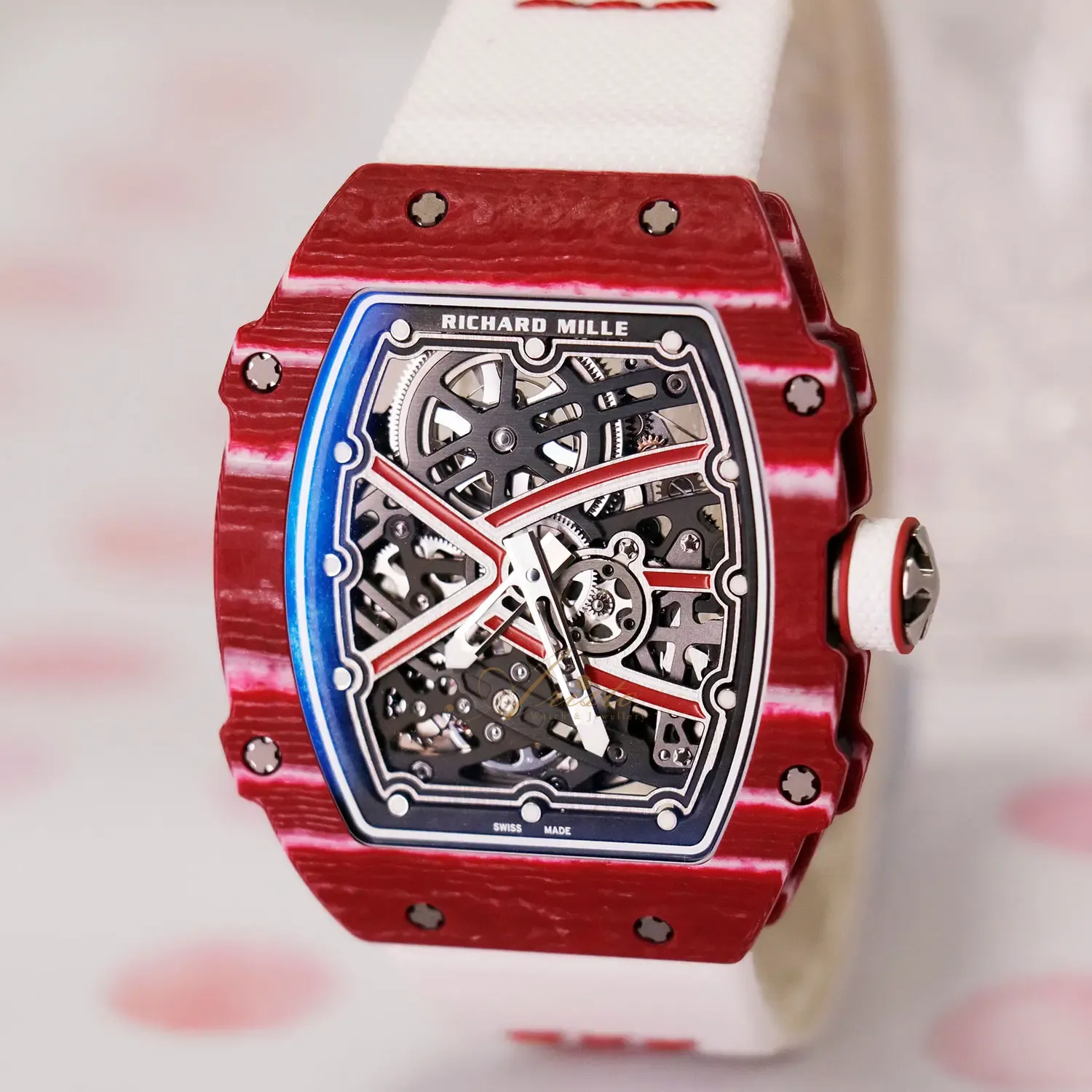RICHARD MILLE レッドラバーベルト Richard Mille Straps - Elephant Red – Liger Straps